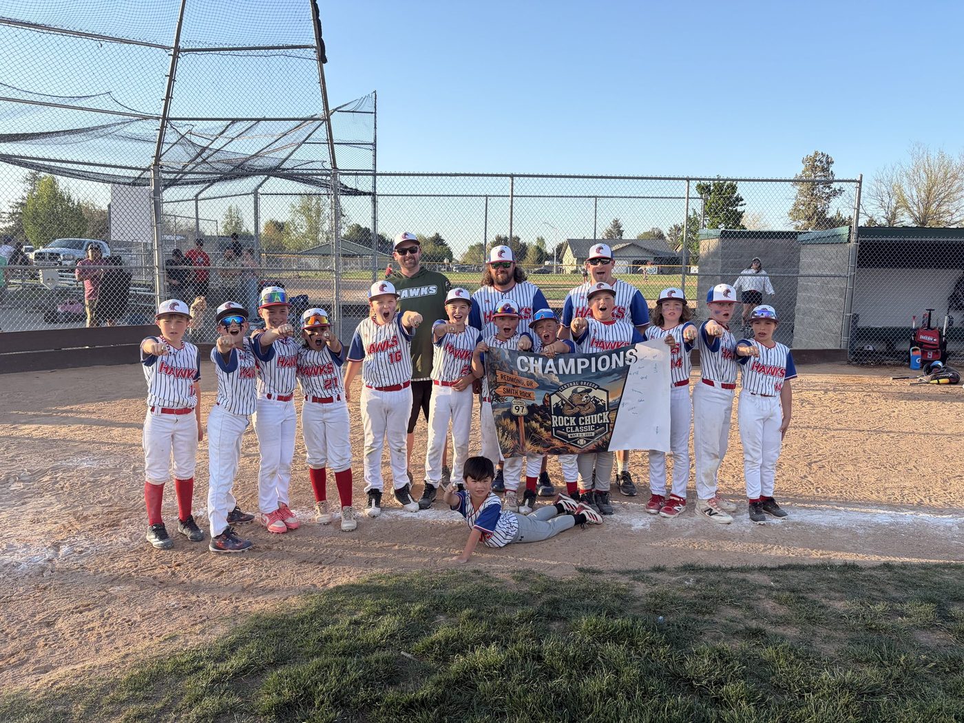 The Dalles Jr Hawks 10u Division Gold champion
